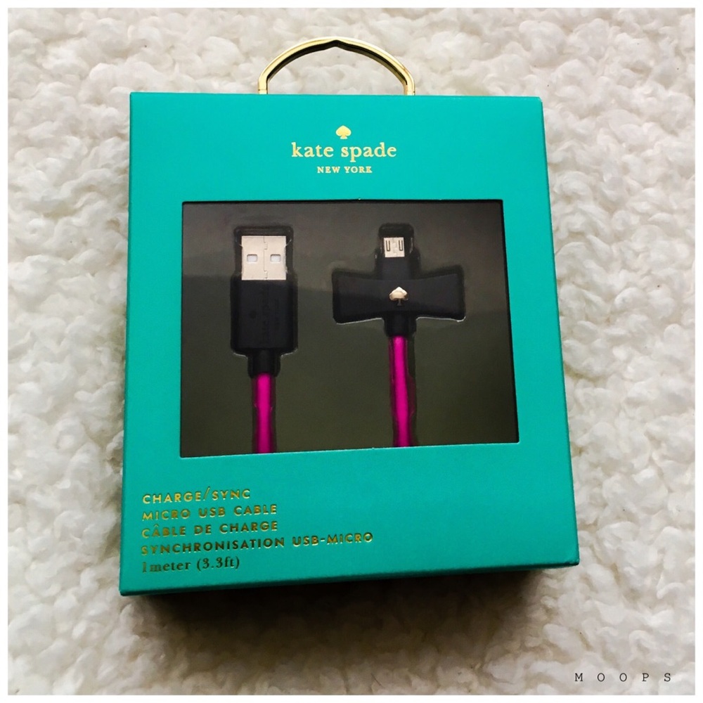 New kate spade new york charging cable